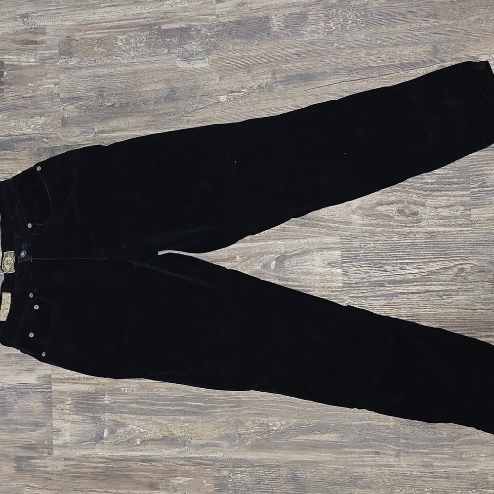 Black velveteen jeans